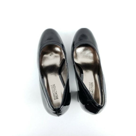 Kenneth Cole Reaction 8.5 M Thick Heel Dress Paten - Picture 5 of 8